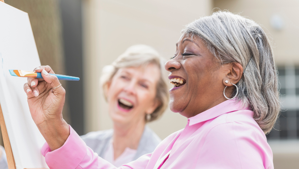 Blog Images seniors painting together