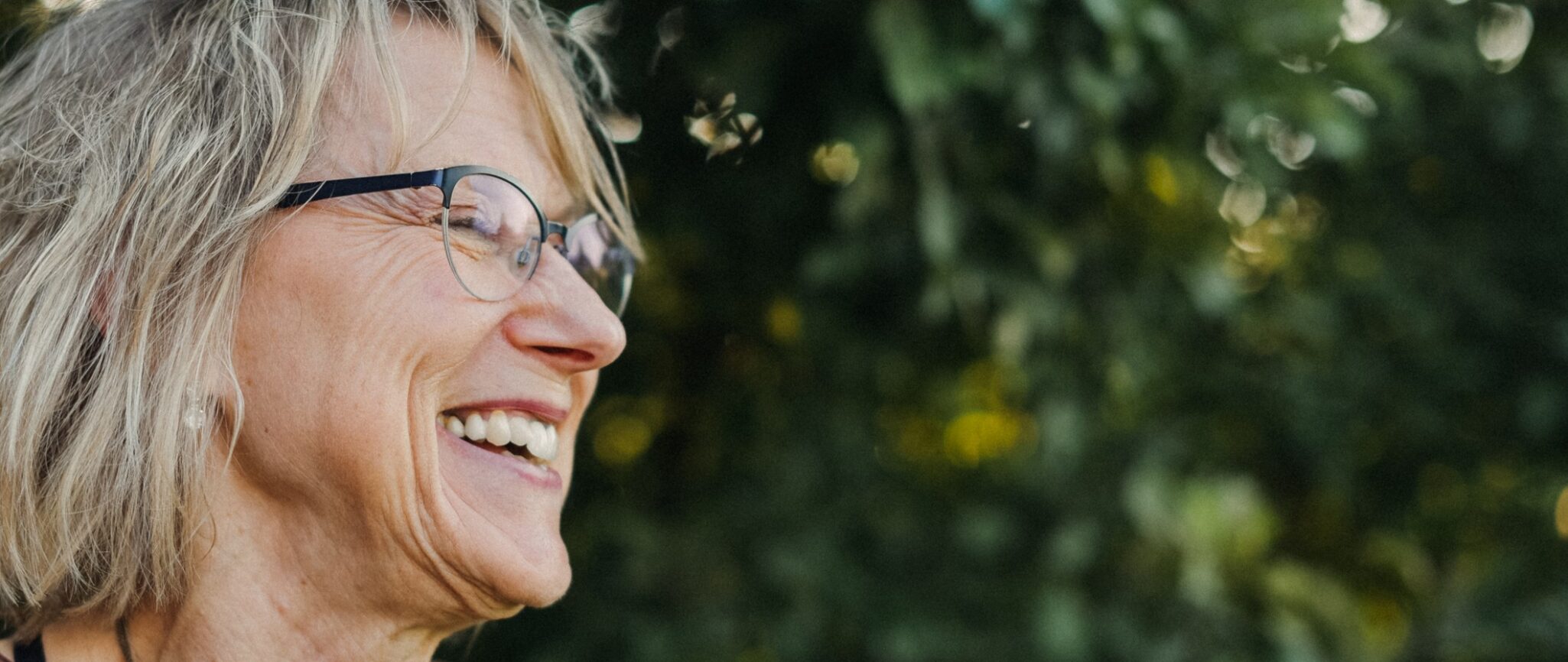 senior woman smiling